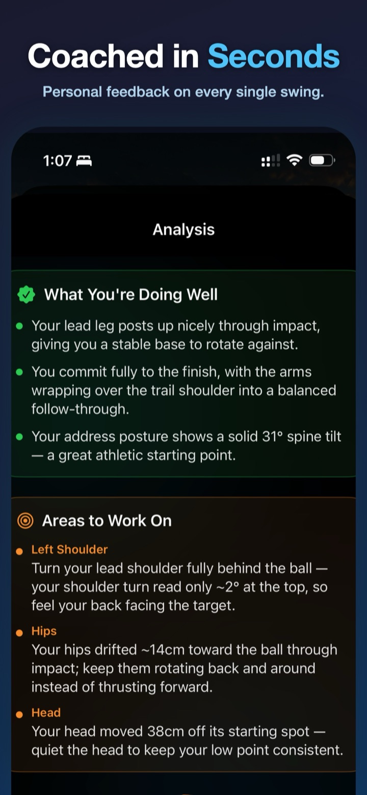 AI coaching feedback: what you're doing well and areas to work on